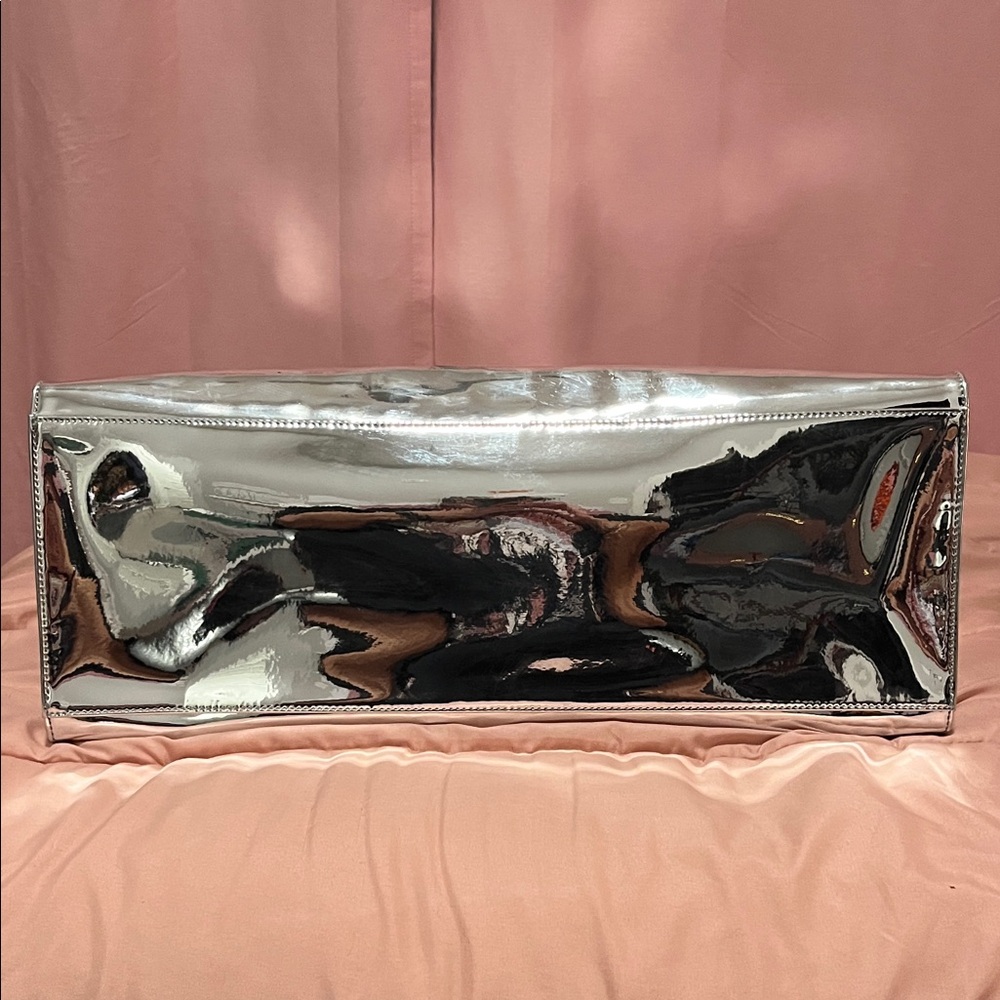 🔥🔥 Telfar Metallic LARGE MIRROR Silver Tote Bag🤍🩶🤍 - Picture 7 of 16